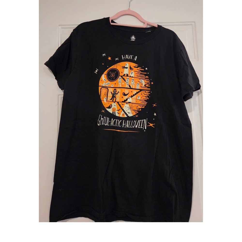 Disney Star Wars Ghoul-actic Halloween Black Graphic T-Shirt XL Darth Vader